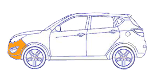 ремонт бампера changan cs35